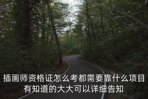 成為插畫師，插畫師資格證怎么考都需要靠什么項目有知道的大大可以詳細告知