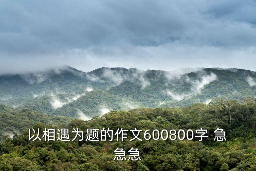 相遇作文600字，關(guān)于相遇的作文600字