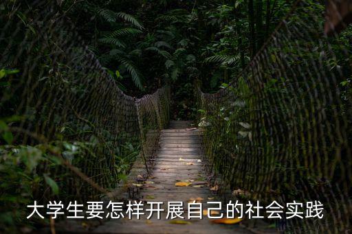 大學(xué)生要怎樣開展自己的社會實踐