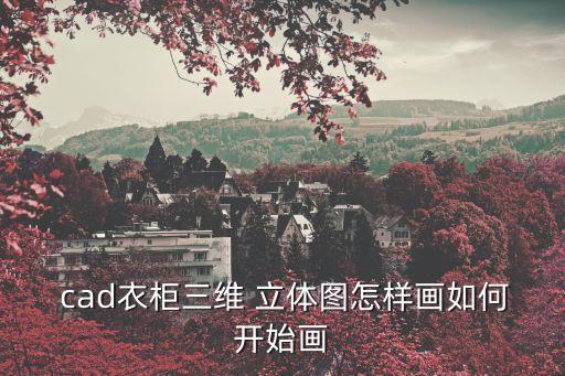  cad衣柜三維 立體圖怎樣畫如何開始畫