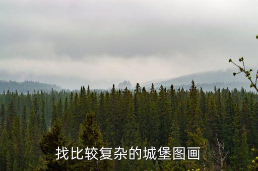 城堡圖片兒童畫，找比較復雜的城堡圖畫
