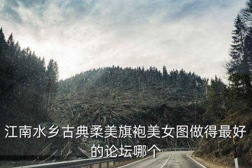 江南水鄉古典柔美旗袍美女圖做得最好的論壇哪個