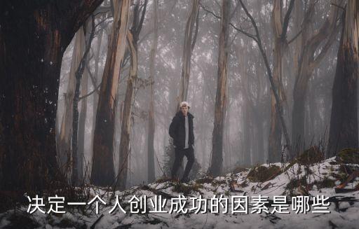 決定一個人創業成功的因素是哪些
