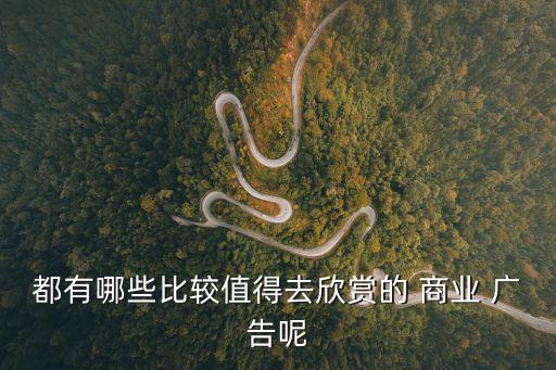 都有哪些比較值得去欣賞的 商業(yè) 廣告呢