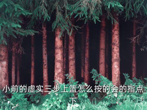 三步上籃教學視頻，小前的虛實三步上籃怎么按的會的指點下