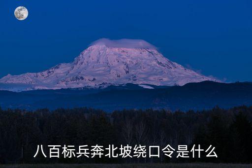 八百標兵奔北坡繞口令是什么