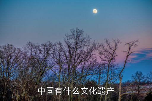 中國文化遺產有哪些，中國有什么文化遺產