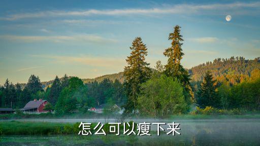 怎么可以瘦下來