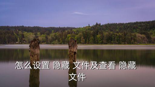 怎么設置 隱藏 文件及查看 隱藏 文件