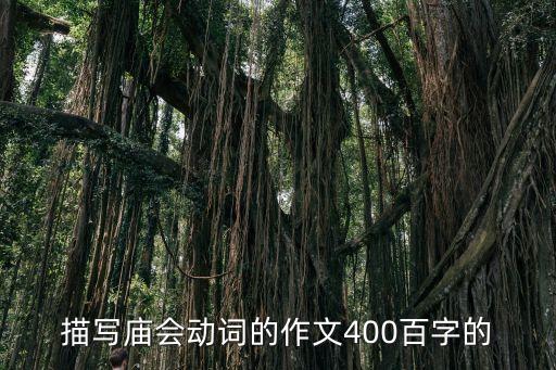 廟會作文，描寫廟會動詞的作文400百字的
