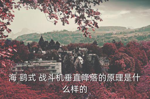 海 鷂式 戰斗機垂直降落的原理是什么樣的