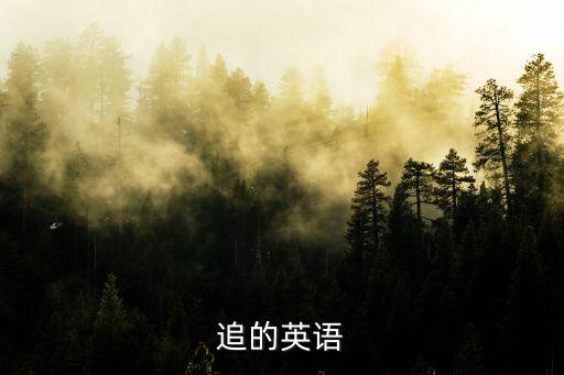 追的英語