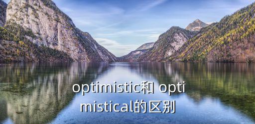  optimistic和 optimistical的區別