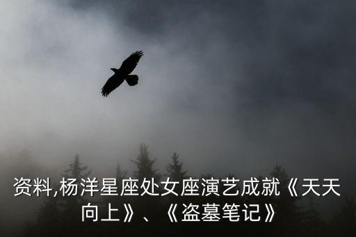 楊洋資料,楊洋星座處女座演藝成就《天天向上》、《盜墓筆記》