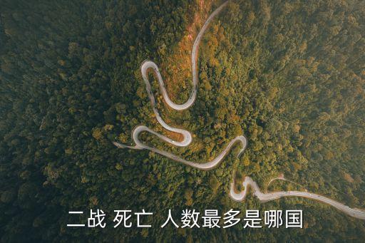  二戰 死亡 人數最多是哪國