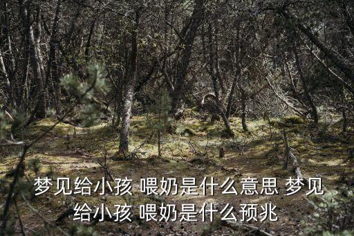  夢見給小孩 喂奶是什么意思 夢見給小孩 喂奶是什么預(yù)兆