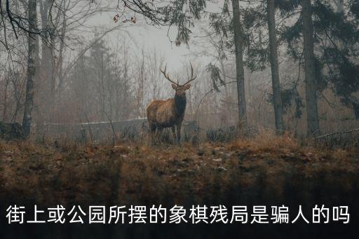 街上或公園所擺的象棋殘局是騙人的嗎