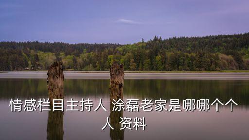 情感欄目主持人 涂磊老家是哪哪個個人 資料