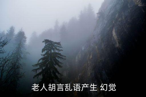  老人胡言亂語產生 幻覺