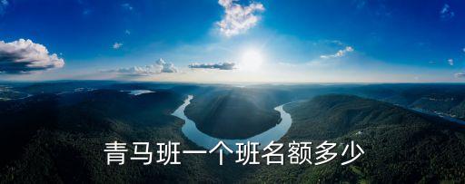  青馬班一個班名額多少