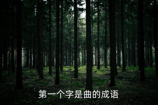 第一個字是曲的成語