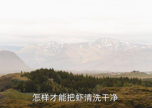 怎樣才能把蝦清洗干凈