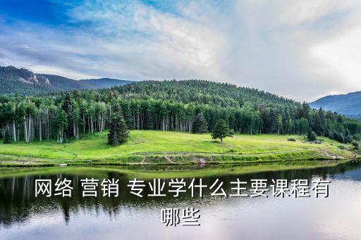 網(wǎng)絡營銷專業(yè),網(wǎng)絡營銷專業(yè):適應-1營銷變革新生事物