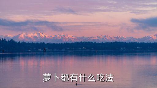 蘿卜都有什么吃法
