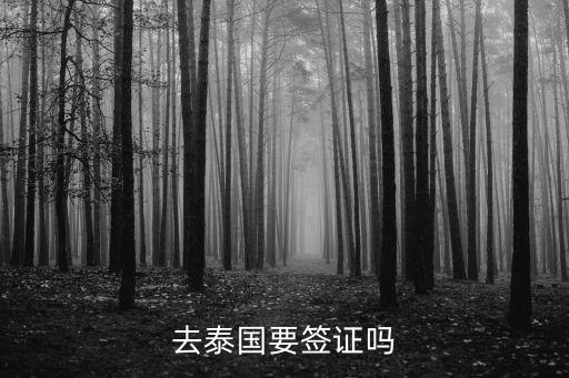 去泰國要簽證嗎