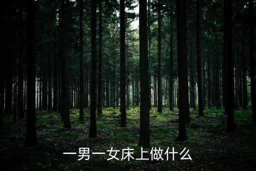一男一女床上做什么