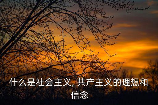 共產(chǎn)主義信念,馬克思主義:社會主義是共產(chǎn)主義和資本主義過渡