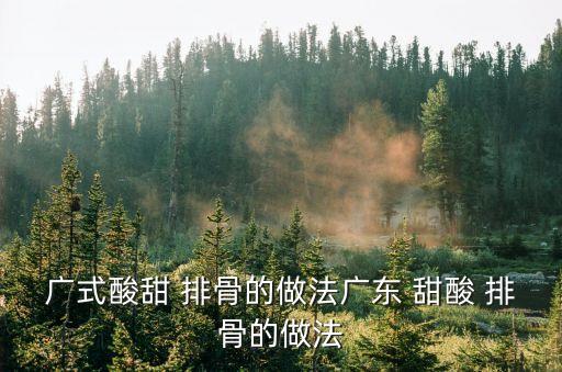 甜酸排骨的做法,廣式甜酸排骨很好吃!