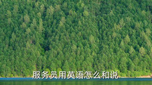 服務員用英語怎么和說