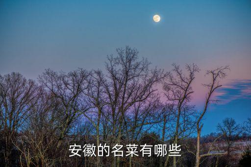 安徽的名菜有哪些