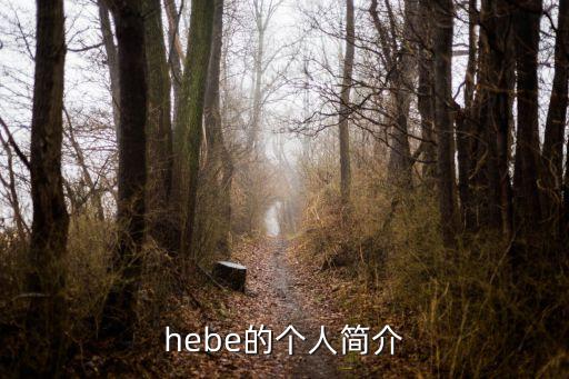 hebe的個(gè)人簡(jiǎn)介