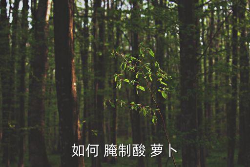 酸蘿卜的腌制方法,從小到大經驗總結腌制酸蘿卜方法一文看懂