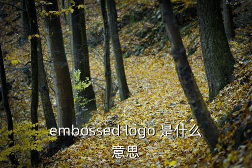 embossed logo 是什么意思