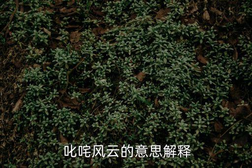  叱咤風云的意思解釋