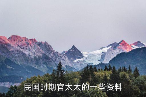 官太太，官太太是什么姿態