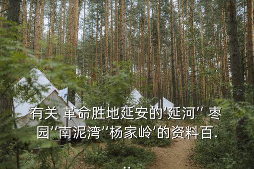 棗園革命舊址,延河、棗園、楊嘉玲是延安最有代表性的地方