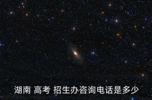  湖南 高考 招生辦咨詢電話是多少