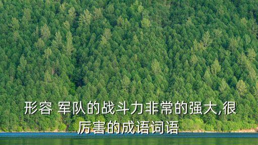  形容 軍隊的戰(zhàn)斗力非常的強大,很厲害的成語詞語