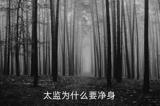 太監(jiān)凈身，太監(jiān)為什么要凈身