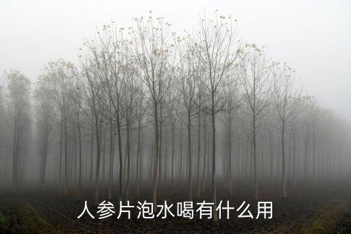 人參片泡水喝有什么用
