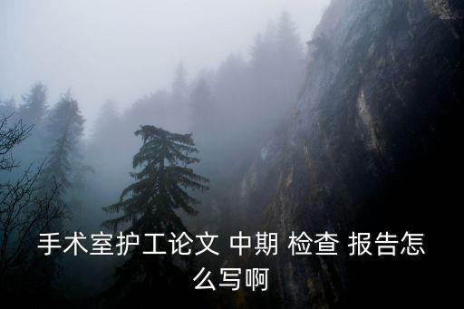 手術室護工論文 中期 檢查 報告怎么寫啊