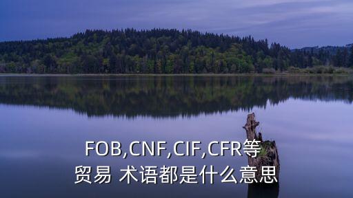 cnf貿(mào)易術語,后接目的港名稱表示買方承擔包括運費在內(nèi)