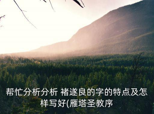 褚遂良楷書,學者:褚遂良楷書體現了唐代尚義書風