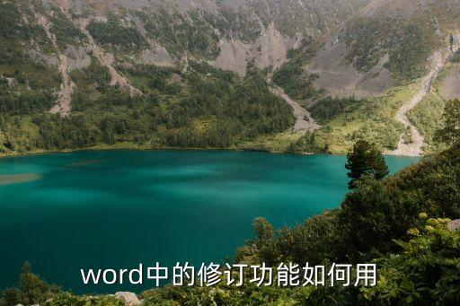 word修訂功能，word中的修訂功能如何用