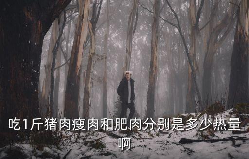 吃1斤豬肉瘦肉和肥肉分別是多少熱量啊