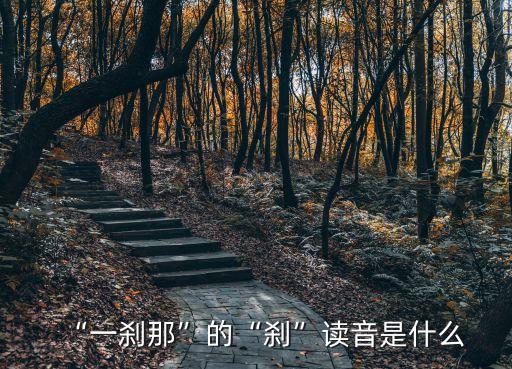 “一剎那”的“剎”讀音是什么